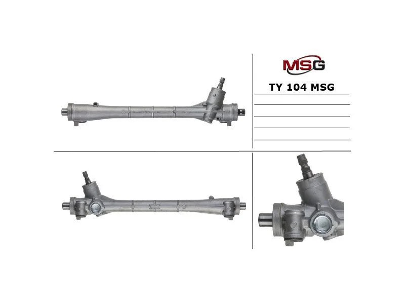 <strong>Рульова рейка без ГУР нова Toyota Auris E150 06-12, Toyota Corolla 07-13 MSG TY 104 (фото 1)</strong>