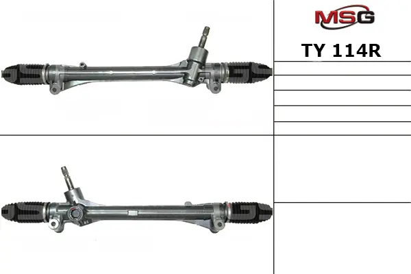 <strong>Рульова рейка без ГУР відновлена Toyota Venza 08-15 MSG TY114R (фото 1)</strong>