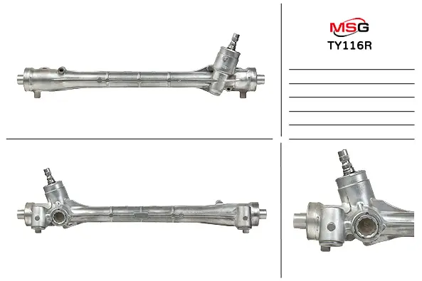 <strong>Рульова рейка без ГУР відновлена Toyota Avensis 09-18, Toyota Prius 09-17, Lexus CT 200h 10-22 MSG TY116R (фото 1)</strong>