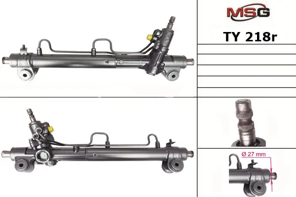 <strong>Рульова рейка з ГУР відновлена Toyota Avalon 05-12, Toyota Camry 01-06, Lexus ES 01-06 MSG TY218R (фото 1)</strong>