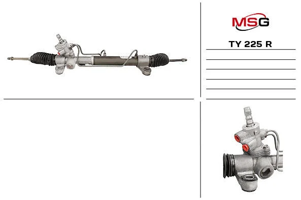 <strong>Рульова рейка з ГУР відновлена Toyota Corolla 02-07 MSG TY225R (фото 1)</strong>