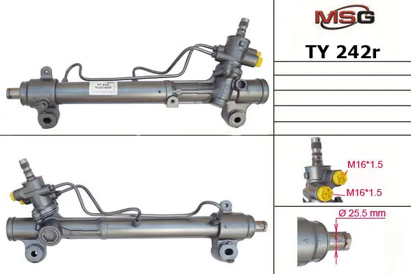 <strong>Рульова рейка з ГПК відновлена Toyota RAV4 00-05 MSG TY242R (фото 1)</strong>