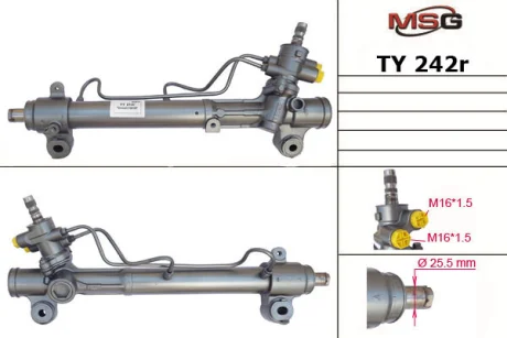 Рульова рейка з ГПК відновлена Toyota RAV4 00-05 для Toyota MSG TY242R фото товара