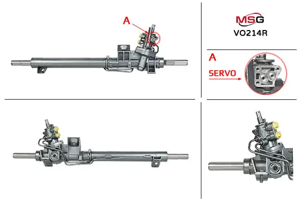 <strong>Рульова рейка з ГУР відновлена Volvo S80 98-05 MSG VO214R (фото 1)</strong>