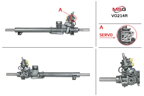 Рульова рейка з ГУР відновлена Volvo S80 98-05 для Volvo MSG VO214R фото товару