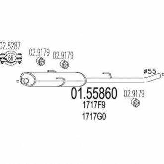 Резонатор MTS 01.55860 фото товара