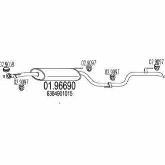 Глушник MTS 01.96690 фото товару