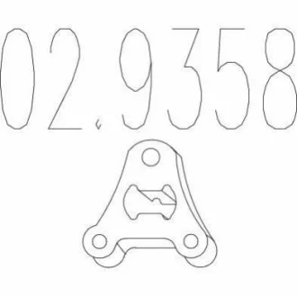 Гумовий елемент кріплення для Volkswagen, Seat MTS 02.9358 фото товару