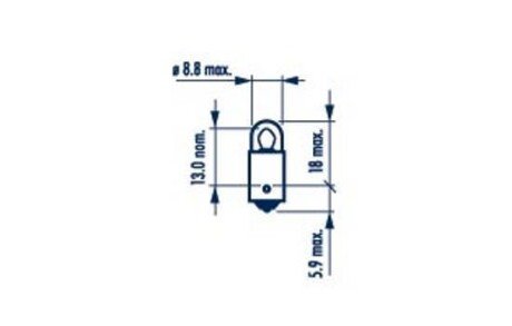 170533000 T2W 12V 2W BA9s |CONTROL LAMPS| (10шт) NARVA 17053 фото товару