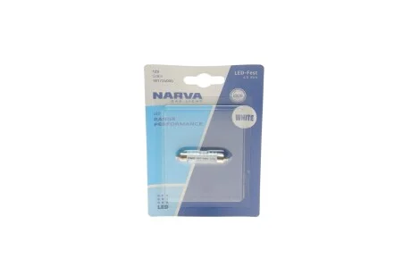 Лампа світлодіодна LED FESTOON С5W Range Performance 0,6W SV8.5 (43мм) (вир-во Narva) для NARVA 181724000 фото товару