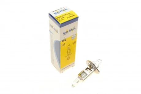 Лампа галогенна H1 12V 55W P14.5S RANGE POWER 50 для Fiat, Nissan, Citroen, Alpina, Ford NARVA 483343000 фото товару