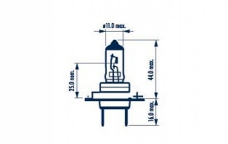 Автолампа H7 55W PX26d RP50+ 12V 55W PX26d CP NARVA 48339 фото товара