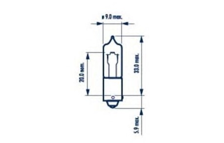 Лампа H21W 12V 21W BAY 9s NARVA 68191 фото товара