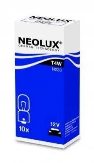 Лампа допоміжн. освітлення T4W 12V 4W BA9s (вир-во Neolux) для NEOLUX N233 фото товару
