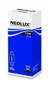 Лампа софітна допоможе. освітлення C5W 12V 5W SV8.5-8 (вир-во Neolux) для NEOLUX N239 фото товару