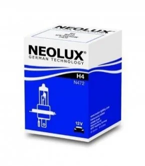 Лампа фарна H4 12V 60/55W P43t (вир-во Neolux) для NEOLUX N472 фото товару