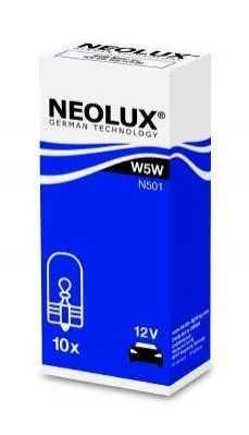 <strong>Лампа допоміжн. освітлення W5W 12V 5W W2.1x9.5d (вир-во Neolux) NEOLUX N501 (фото 1)</strong>