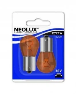 Лампа допоміжн. освітлення РY21W 12V 21W ВАU15s (blister 2шт) (вир-во Neolux) для NEOLUX N581-02B фото товару