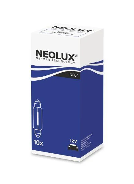 <strong>Лампочка допоміжна C10W (12 В, 10 Вт, тип гнізда: SV8,5-8) NEOLUX NLX264K10SZT (фото 1)</strong>