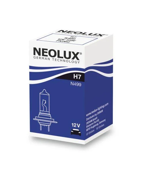 <strong>Лампочка галоген H7 (10 шт, 12 В, 55 Вт, тип гнізда: PX26D) NEOLUX NLX499 (фото 1)</strong>