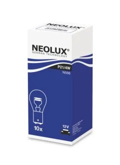 Лампочка P21/4W (картон, 10 шт, 12В, 4/21Вт, тип гнізда: BAZ15D) для NEOLUX NLX566K10SZT фото товару