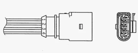 Лямбда зонд для NGK 90249 фото товару