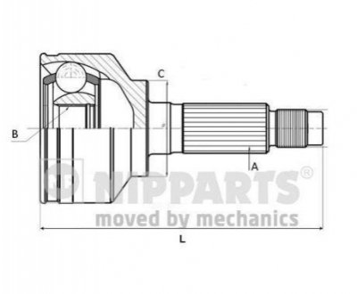 ШРУС NIPPARTS J2822131 фото товара