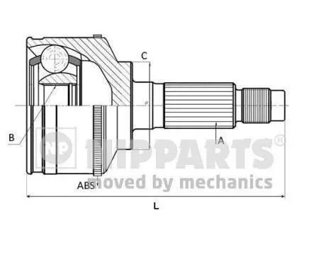 <strong>ШРУС NIPPARTS J2825110 (фото 1)</strong>