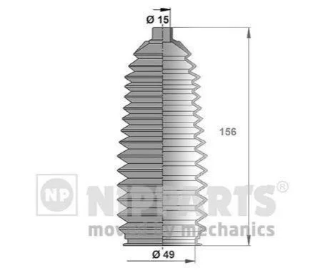 <strong>Пильовик рульового механізма NIPPARTS J2843012 (фото 1)</strong>