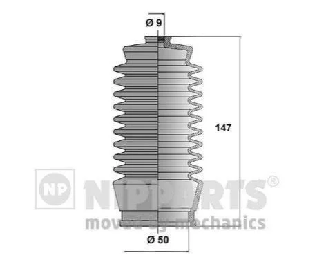 <strong>Пильовик рульового механізма NIPPARTS J2852003 (фото 1)</strong>
