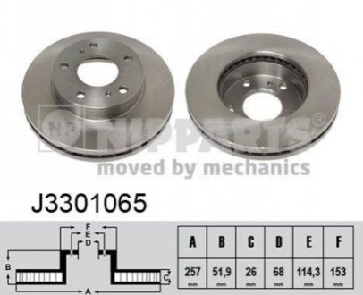 Тормозной диск NIPPARTS J3301065 фото товара