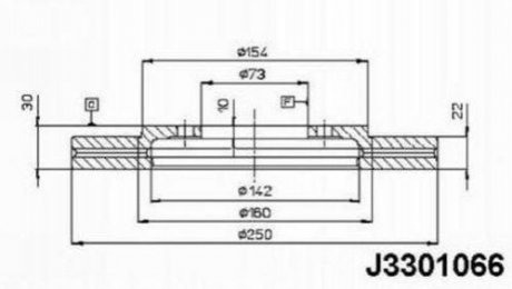 Тормозной диск NIPPARTS J3301066 фото товара