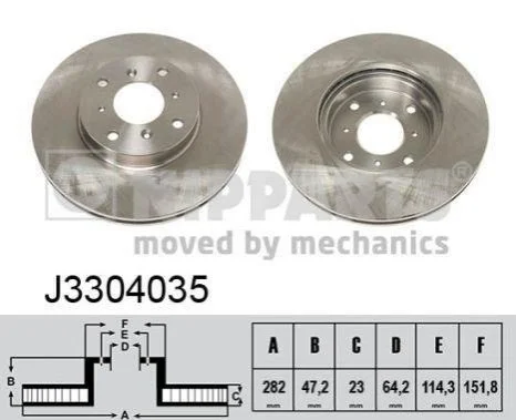 <strong>Диск гальмівний NIPPARTS J3304035 (фото 1)</strong>