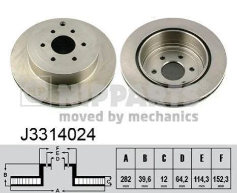<strong>Диск гальмівний NIPPARTS J3314024 (фото 1)</strong>
