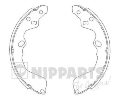 Гальмівні колодки для KIA NIPPARTS J3500319 фото товару