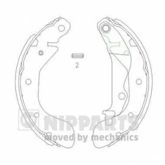 Гальмівні колодки для NIPPARTS J3500907 фото товару