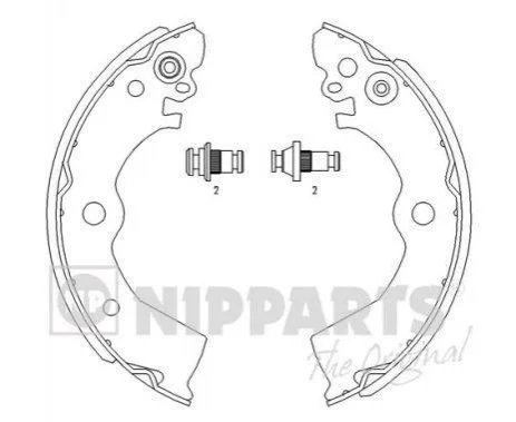 <strong>Гальмівні колодки NIPPARTS J3501042 (фото 1)</strong>