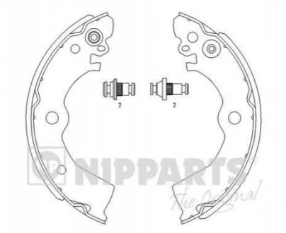 Гальмівні колодки для Nissan, Infiniti NIPPARTS J3501042 фото товару