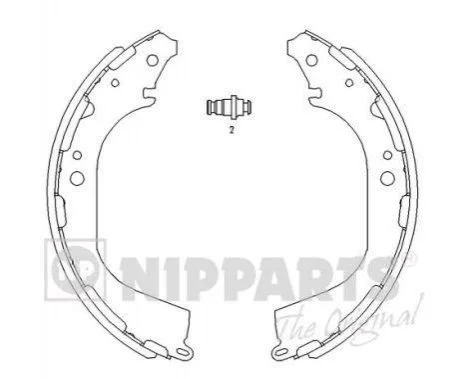 <strong>Гальмівні колодки NIPPARTS J3501045 (фото 1)</strong>