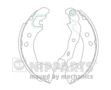 <strong>Гальмівні колодки NIPPARTS J3501055 (фото 1)</strong>