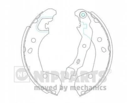 Гальмівні колодки для NIPPARTS J3501055 фото товару