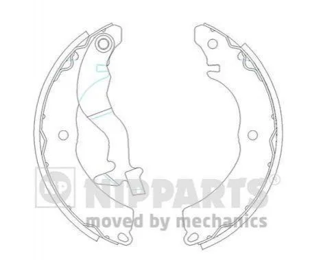 <strong>Гальмівні колодки NIPPARTS J3505038 (фото 1)</strong>