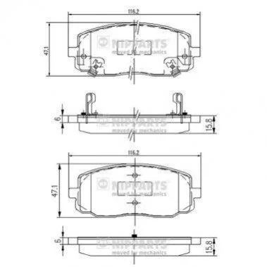 <strong>Гальмівні колодки NIPPARTS J3600323 (фото 1)</strong>