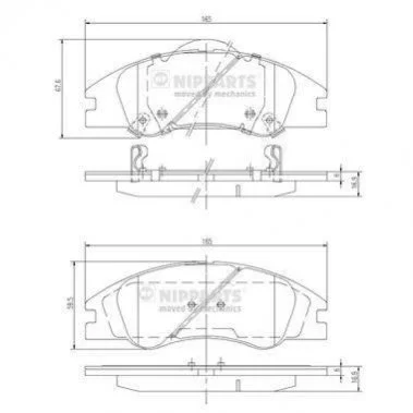 <strong>Гальмівні колодки NIPPARTS J3600326 (фото 1)</strong>