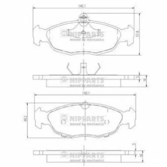 Гальмівні колодки для NIPPARTS J3600901 фото товару