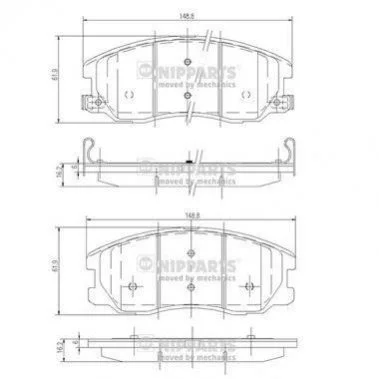 <strong>Гальмівні колодки NIPPARTS J3600913 (фото 1)</strong>