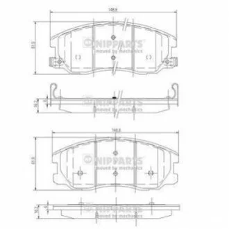 Гальмівні колодки для NIPPARTS J3600913 фото товару