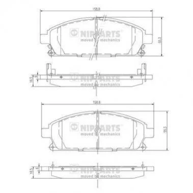 <strong>Гальмівні колодки NIPPARTS J3601071 (фото 1)</strong>