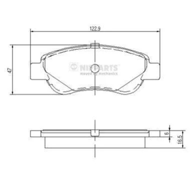 <strong>Гальмiвнi колодки дискові NIPPARTS J3602122 (фото 1)</strong>