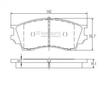 <strong>Гальмівні колодки NIPPARTS J3603040 (фото 1)</strong>
